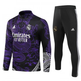 Real Madrid Purple Version Dragon Trainings Sweatshirt Kwart-Zip 2023-24